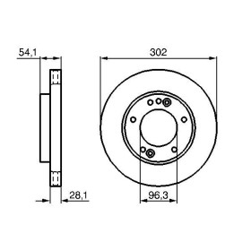 BOSCH Brzdový kotouč větraný Ø302mm 0 986 479 230_thumb5