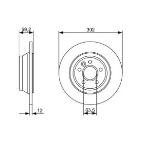 BOSCH Brzdový kotouč plný Ø302mm 0 986 479 396_thumb5