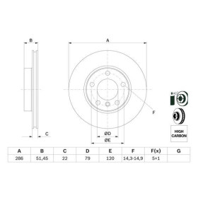 BOSCH Brzdový kotouč větraný Ø285,9mm 0 986 478 513_thumb5