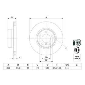 BOSCH Brzdový kotouč větraný Ø310mm 0 986 479 055_thumb5