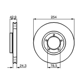 BOSCH Brzdový kotouč větraný Ø254mm 0 986 478 160_thumb5