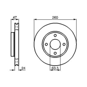 BOSCH Brzdový kotouč větraný Ø260mm 0 986 478 170_thumb5