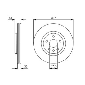 BOSCH Brzdový kotouč větraný Ø337mm 0 986 479 545_thumb5