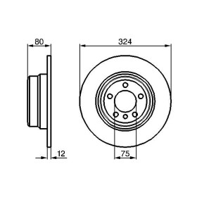 BOSCH Brzdový kotouč plný Ø323.8mm 0 986 479 167_thumb5