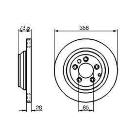 BOSCH Brzdový kotouč větraný Ø358mm 0 986 479 259_thumb5