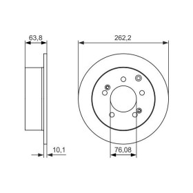 BOSCH Brzdový kotouč plný Ø262mm 0 986 479 061_thumb5