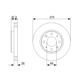 BOSCH Brzdový kotouč větraný Ø275mm 0 986 479 369_thumb5