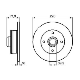 BOSCH Brzdový kotouč plný Ø226mm 0 986 478 331_thumb5