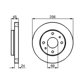 BOSCH Brzdový kotouč větraný Ø256mm 0 986 478 531_thumb5