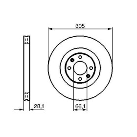 BOSCH Brzdový kotouč větraný Ø305mm 0 986 479 024_thumb5