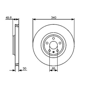 BOSCH Brzdový kotouč větraný Ø340mm 0 986 479 464_thumb5