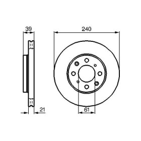 BOSCH Brzdový kotouč větraný Ø240mm 0 986 479 033_thumb5