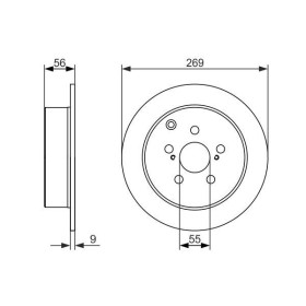 BOSCH Brzdový kotouč plný Ø269mm 0 986 479 658_thumb5