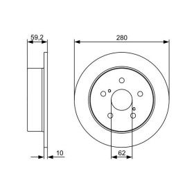 BOSCH Brzdový kotouč plný Ø280mm 0 986 479 520_thumb5