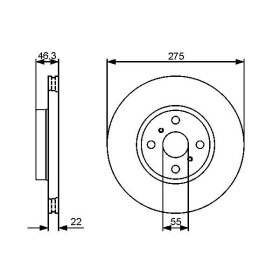 BOSCH Brzdový kotouč větraný Ø275mm 0 986 479 431_thumb5