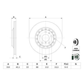 BOSCH Brzdový kotouč větraný Ø310mm 0 986 479 062_thumb5