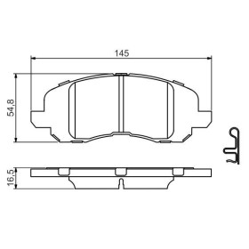 BOSCH Sada brzdových doštiček, kotouč. brzda 0 986 494 575_thumb7