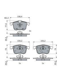 BOSCH Sada brzdových doštiček, kotouč. brzda 0 986 494 959_thumb7