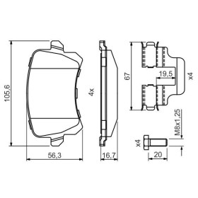 BOSCH Sada brzdových doštiček 0 986 494 731_thumb7