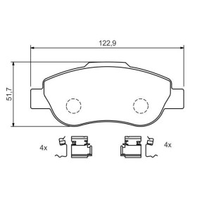 BOSCH Sada brzdových doštiček 0 986 424 786_thumb5