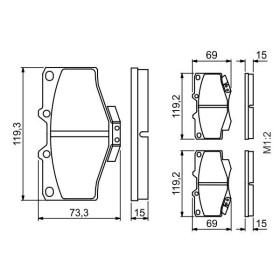 BOSCH Sada brzdových doštiček 0 986 424 268_thumb7