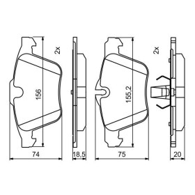 BOSCH Sada brzdových doštiček 0 986 494 808_thumb7