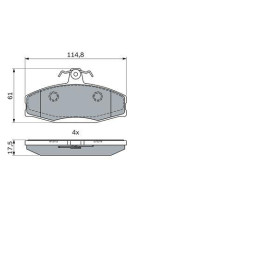 BOSCH Sada brzdových doštiček, kotouč. brzda 0 986 494 924_thumb7