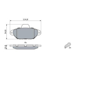 BOSCH Sada brzdových doštiček 0 986 461 119_thumb5