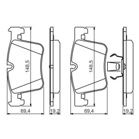 BOSCH Sada brzdových doštiček 0 986 494 487_thumb5