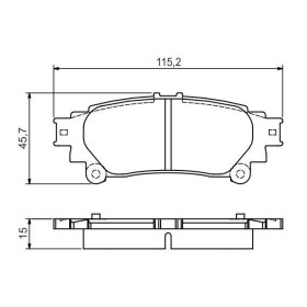 BOSCH Sada brzdových doštiček 0 986 495 174_thumb7