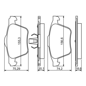 BOSCH Sada brzdových doštiček 0 986 494 245_thumb7