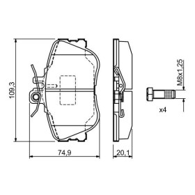 BOSCH Sada brzdových doštiček 0 986 460 977_thumb5