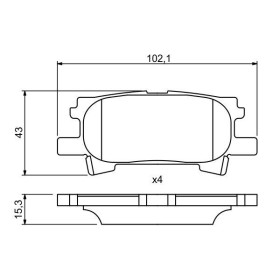 BOSCH Sada brzdových doštiček 0 986 494 224_thumb7