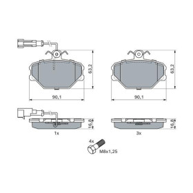 BOSCH Sada brzdových doštiček 0 986 491 050_thumb5