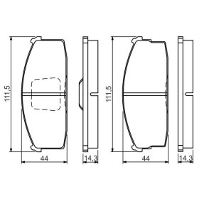 BOSCH Sada brzdových doštiček 0 986 494 530_thumb7