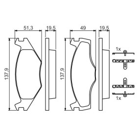 BOSCH Sada brzdových doštiček 0 986 468 873_thumb5