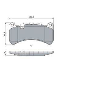 BOSCH Sada brzdových doštiček, kotouč. brzda 0 986 494 965_thumb5