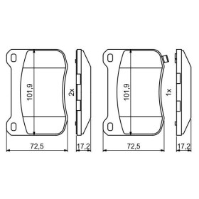 BOSCH Sada brzdových doštiček 0 986 494 872_thumb7