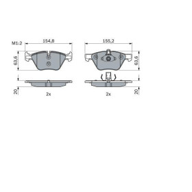 BOSCH Sada brzdových doštiček, kotouč. brzda 0 986 494 958_thumb7