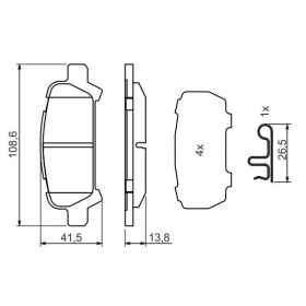 BOSCH Sada brzdových doštiček 0 986 494 445_thumb5