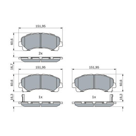 BOSCH Sada brzdových doštiček, kotouč. brzda 0 986 424 916_thumb5