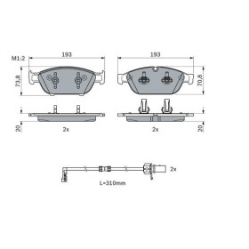 BOSCH Sada brzdových doštiček, kotouč. brzda 0 986 494 986_thumb5