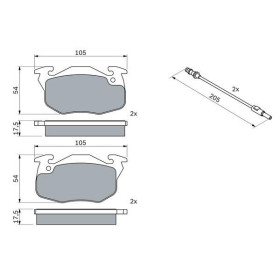 BOSCH Sada brzdových doštiček 0 986 469 860_thumb5