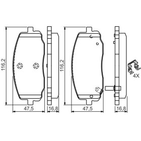 BOSCH Sada brzdových doštiček 0 986 494 594_thumb5