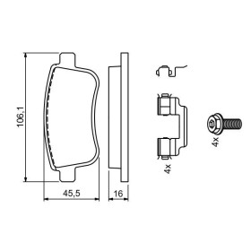 BOSCH Sada brzdových doštiček 0 986 494 735_thumb7