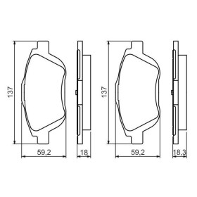 BOSCH Sada brzdových doštiček 0 986 494 438_thumb5