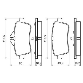 BOSCH Sada brzdových doštiček 0 986 494 783_thumb7