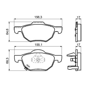 BOSCH Sada brzdových doštiček 0 986 494 135_thumb5