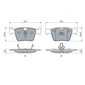 BOSCH Sada brzdových doštiček, kotouč. brzda 0 986 494 967_thumb7