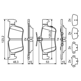 BOSCH Sada brzdových doštiček 0 986 494 839_thumb7